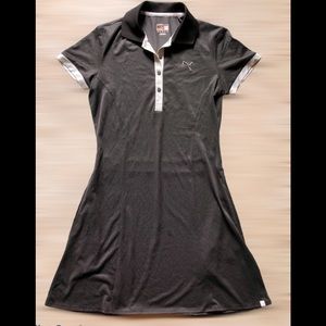 PUMA SPORT GRAY BLACK TENNIS GOLF DRESS SMALL